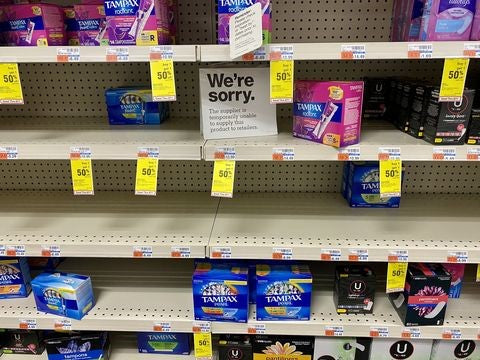 National Tampon Shortage: What You Need to Know