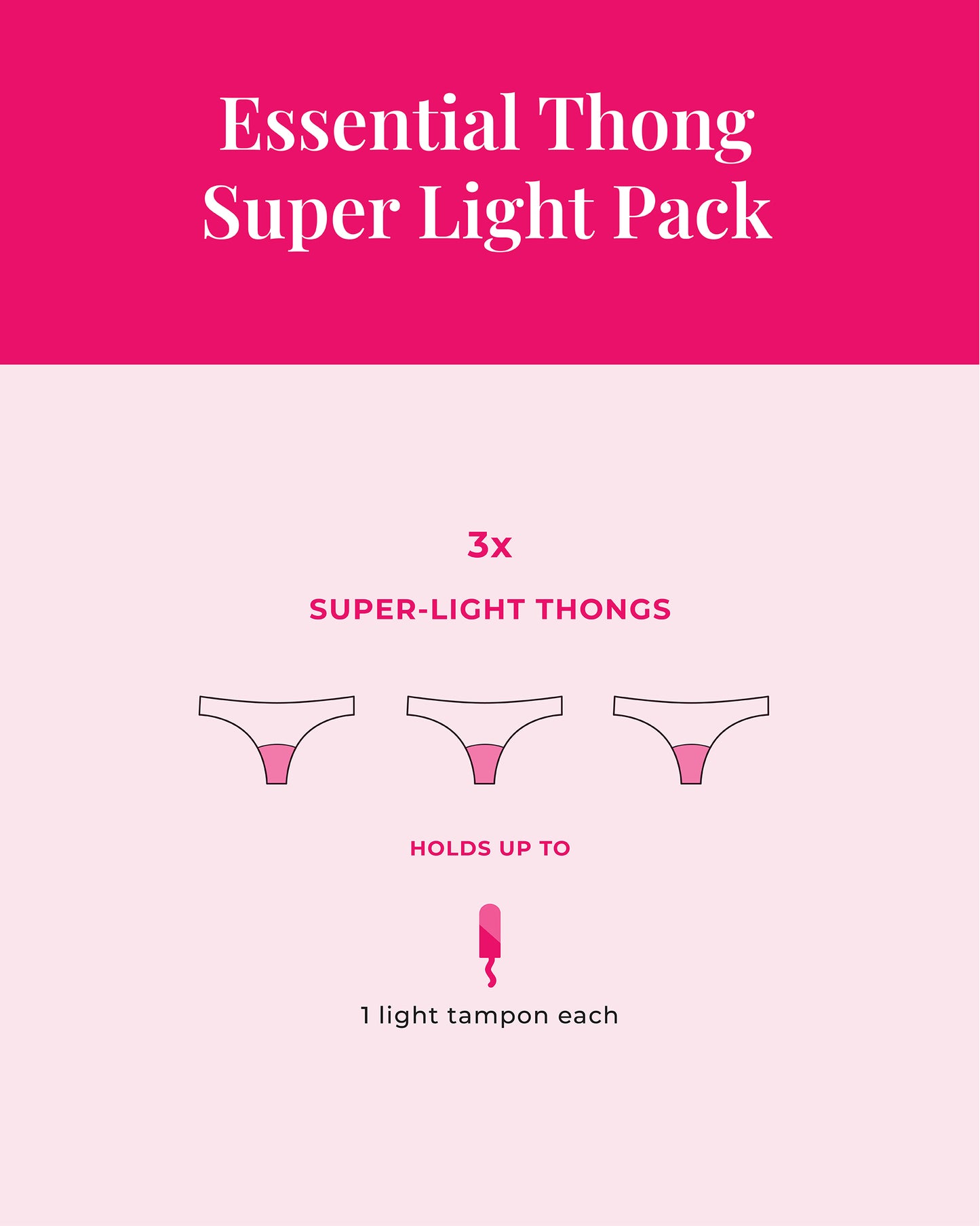Essential Thong Super Light 3-Pack